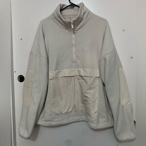 ALO Yoga Off-White Half-Zip Ski Jacket